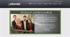 Desktop Screenshot of phaenovokal.at